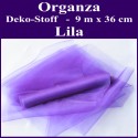 Organza Deko-Stoff, Lila, 9 Meter x 36 cm