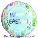 Osterhase-Luftballon, Happy Easter, frohe Ostern, ohne Helium