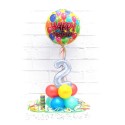 Partydeko-Set zum 2. Geburtstag, Happy Birthday