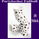 Partybecher Fußball 10 Stück Set