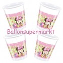 Baby Minnie Maus Partybecher, 8 Stück