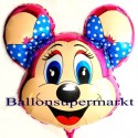 Luftballon Peggy Mouse, Folienballon mit Ballongas