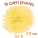 Pompom, Gelb, 25 cm