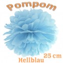 Pompom, Hellblau, 25 cm