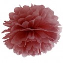 Pompom, Maroon, 35 cm