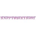 Princess Geburtstagsgirlande Happy Birthday zum Kindergeburtstag