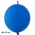 Riesen-Girlanden-Luftballon, 60-70 cm, Blau, 1 Stück