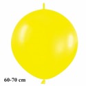 Riesen-Girlanden-Luftballon, 60-70 cm, Gelb, 1 Stück