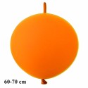 Riesen-Girlanden-Luftballon, 60-70 cm, Orange, 1 Stück