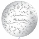 Riesenballon Hochzeit, Glücklichen Hochzeitstag, Hochzeitsballon in Weiß