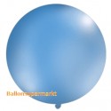 Riesenballon, großer Rund-Luftballon aus Latex, 100 cm Ø, Pastell-Blau