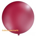 Riesenballon, großer Rund-Luftballon aus Latex, 100 cm Ø, Pastell-Burgund