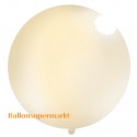 Riesenballon, großer Rund-Luftballon aus Latex, 100 cm Ø, Pastell-Creme