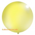 Riesenballon, großer Rund-Luftballon aus Latex, 100 cm Ø, Pastell-Gelb