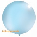 Riesenballon, großer Rund-Luftballon aus Latex, 100 cm Ø, Pastell-Himmelblau