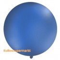 Riesenballon, großer Rund-Luftballon aus Latex, 100 cm Ø, Pastell-Marineblau