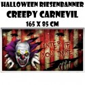 Halloween Riesenbanner Creepy Carnevil, Partydeko zu Halloween