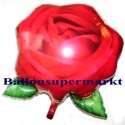 Luftballon Rose, Folienballon mit Ballongas