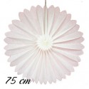 Rosette Weiß  75cm, schwer entflammbar