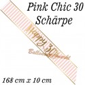 Schärpe Pink Chic 30 zum 30. Geburtstag