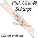 Schärpe Pink Chic 40 zum 40. Geburtstag