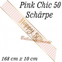 Schärpe Pink Chic 50 zum 50. Geburtstag