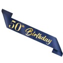 Schärpe Blau 50 zum 50. Geburtstag