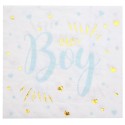Baby Shower Boy Sparkling Servietten , 20 Stück