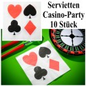 Servietten Casino-Party, 20 Stück