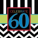 Geburtstagsservietten zum 60. Geburtstag, Celebrate 60