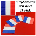 Servietten Frankreich, 20 Stück