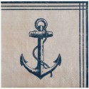 Servietten Anchors Aweigh, Maritim Party, Matrosen, Seefahrt, 16 Stück
