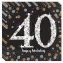 Geburtstagsservietten zum 40. Geburtstag, Sparkling Celebration