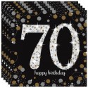 Geburtstagsservietten zum 70. Geburtstag, Sparkling Celebration 70