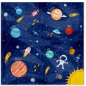 Blast Off Kindergeburtstag-Servietten Weltraum, 10 Stück
