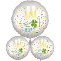 Geschenkidee zu Silvester, Bouquet aus 3 Helium-Luftballons "Guten Rutsch"