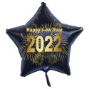 Silvester-Sternballon aus Folie, 2022 - Feuerwerk, mit Helium gefüllt