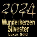 Wunderkerzen Gold Dekoration Silvester, 2024 Jahreszahlen