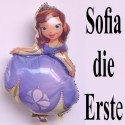 Sofia die Erste Luftballon. Großer Folienballon mit Ballongas