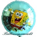 Schwammkopf Luftballon, SpongeBob, Folienballon mit Ballongas