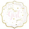 Partyteller Baby Shower Girl Sparkling, Pink