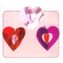 3D  Hanging Decoration Hearts
