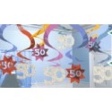 Geburtstag Dekoration Swirls 50