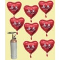 Midi-Set Herzballons "Alles Gute zur Hochzeit"