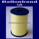 Ballonband, Luftballonbänder 1 Rolle 500 m, Gelb