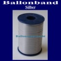 Ballonband, Luftballonbänder 1 Rolle 500 m, Silber