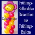 Ballondekoration-Frühlingserwachen, Dekoration aus Frühlingsballons