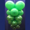Ballontrauben mit Luftballons 10 Stück Grün