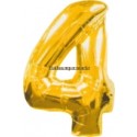 Folienballondeko "4" (heliumgefüllt)