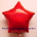 Luftballon aus Folie, Sternballon, Holografischer Glanzeffekt, Rot